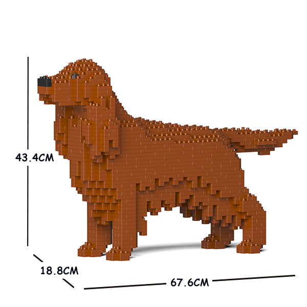 JEKCA Animal Building Blocks Kit for Kidults Irish Setter 01C-M01