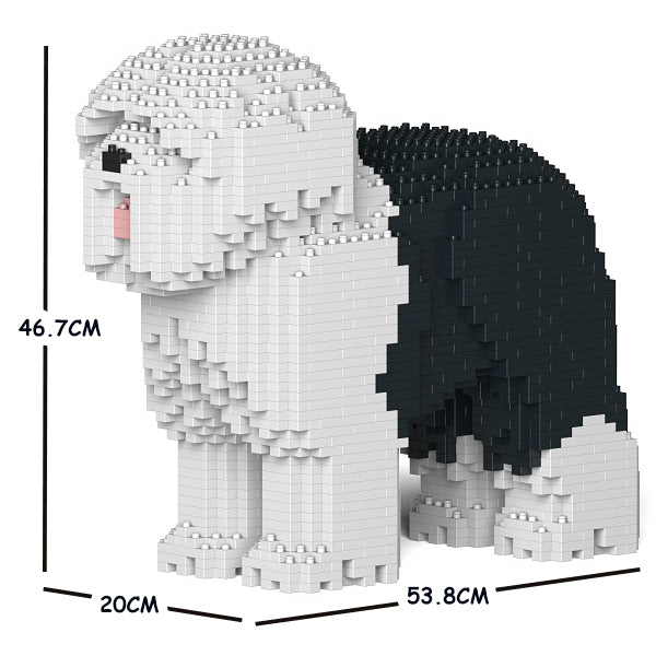 JEKCA Animal Building Blocks Kit for Kidults Old English Sheepdog 01C-M01