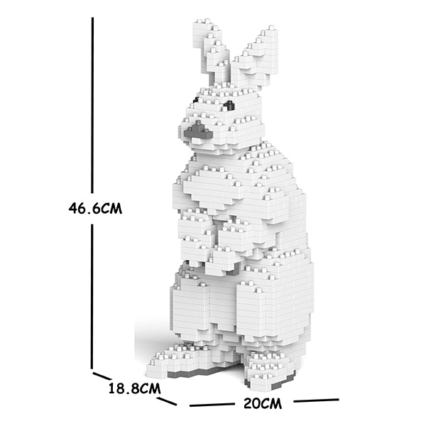 JEKCA Animal Building Blocks Kit for Kidults Rabbit 01C