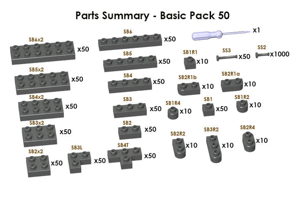 Jekca Sculptor Basic Pack 50 - Grey#11