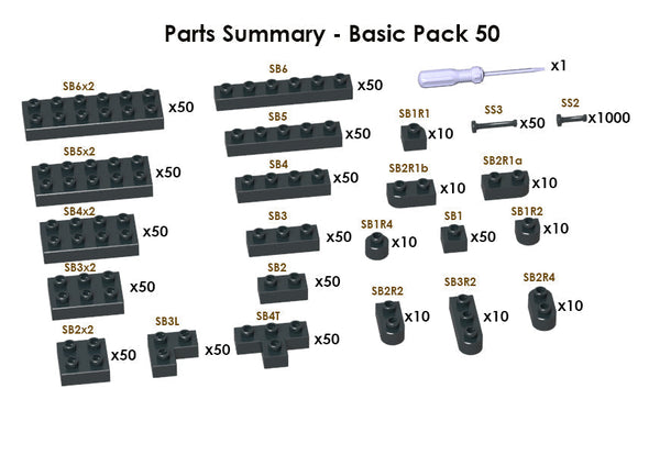 Jekca Sculptor Basic Pack 50 - Deep Grey#433