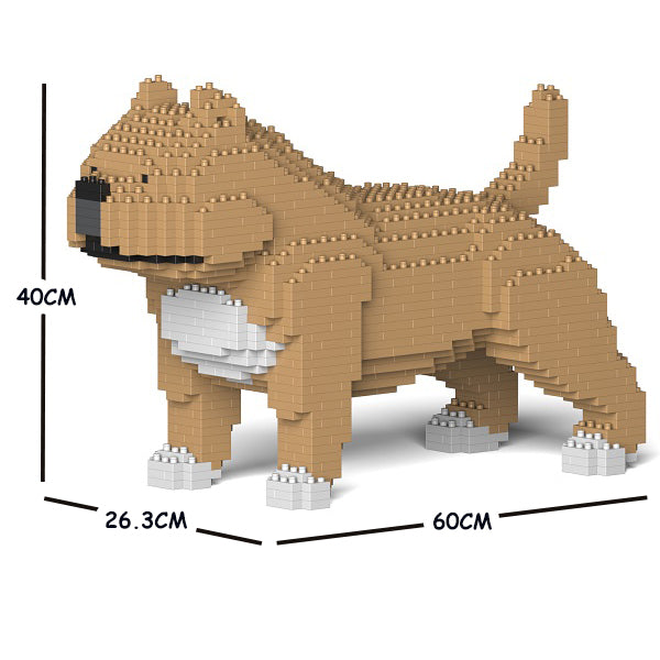 JEKCA Animal Building Blocks Kit for Kidults American Bully 01C-M01