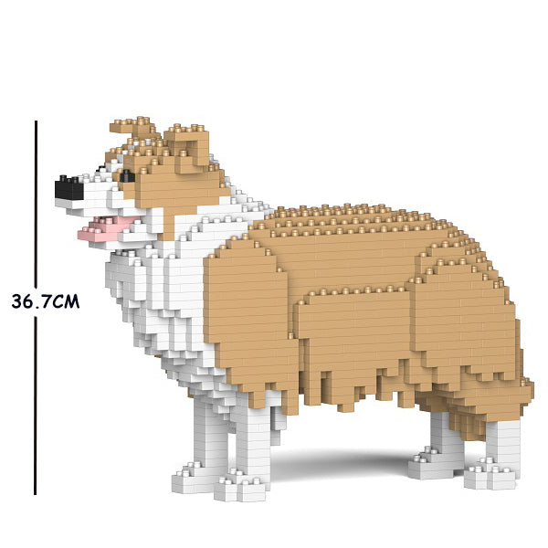 JEKCA Animal Building Blocks Kit for Kidults Border Collie 01C-M03