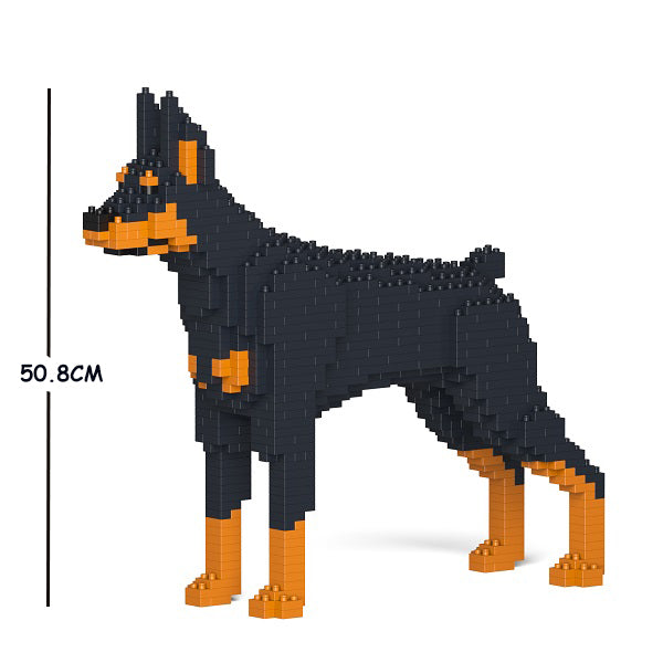 JEKCA Animal Building Blocks Kit for Kidults Doberman Pinscher 01C-M01