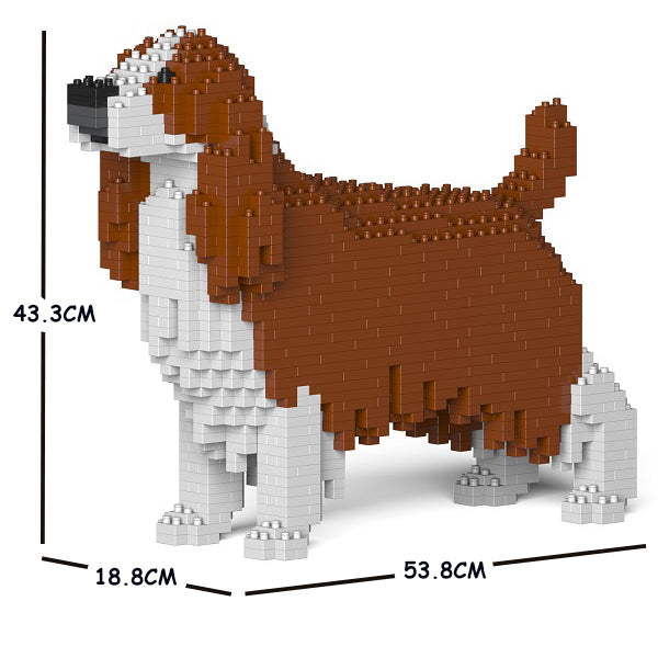 JEKCA Animal Building Blocks Kit for Kidults English Springer Spaniel 01C-M01