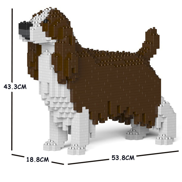 JEKCA Animal Building Blocks Kit for Kidults English Springer Spaniel 01C-M03