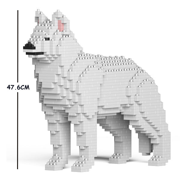 JEKCA Animal Building Blocks Kit for Kidults Husky 01C-M02