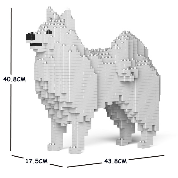 JEKCA Animal Building Blocks Kit for Kidults Japanese Spitz 01C