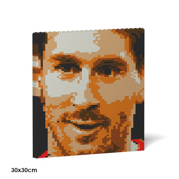 JEKCA Animal Building Blocks Kit for Kidults Lionel Messi Brick Painting 04S