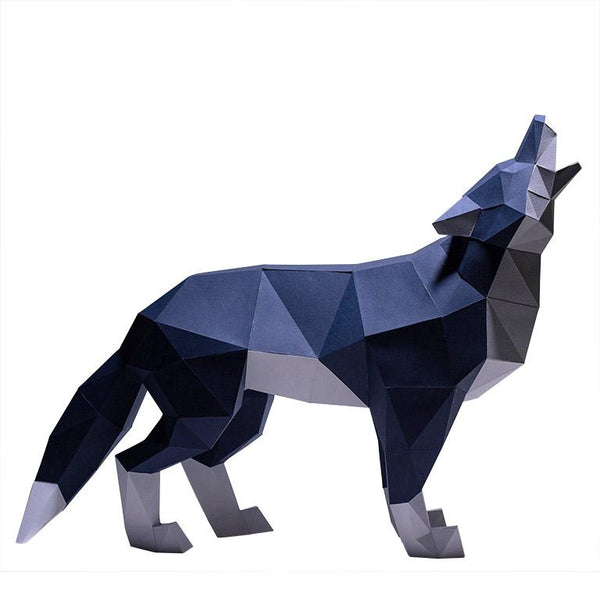 Standing Wolf 3D Model