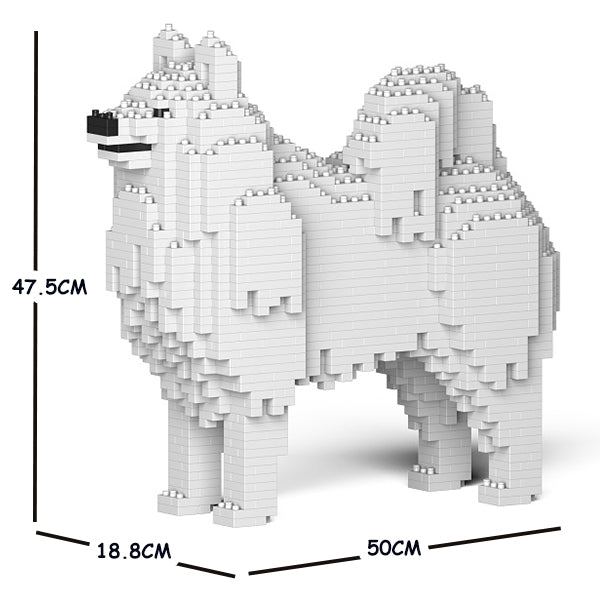 JEKCA Animal Building Blocks Kit for Kidults Samoyed 01C