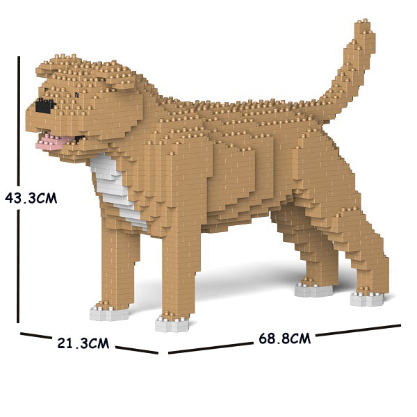 JEKCA Animal Building Blocks Kit for Kidults Staffordshire Bull Terrier 01C-M03